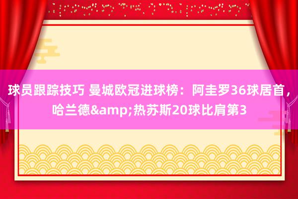 球员跟踪技巧 曼城欧冠进球榜：阿圭罗36球居首，哈兰德&热苏斯20球比肩第3