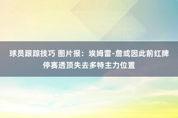 球员跟踪技巧 图片报：埃姆雷-詹或因此前红牌停赛透顶失去多特主力位置