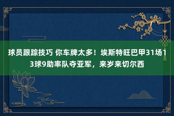 球员跟踪技巧 你车牌太多！埃斯特旺巴甲31场13球9助率队夺亚军，来岁来切尔西