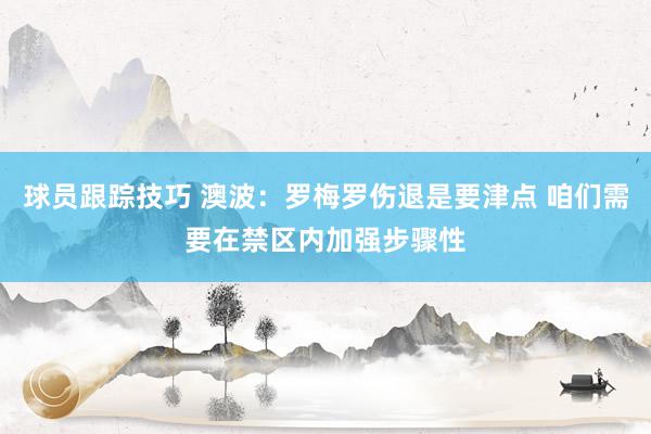 球员跟踪技巧 澳波：罗梅罗伤退是要津点 咱们需要在禁区内加强步骤性