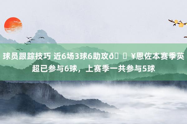 球员跟踪技巧 近6场3球6助攻🔥恩佐本赛季英超已参与6球，上赛季一共参与5球