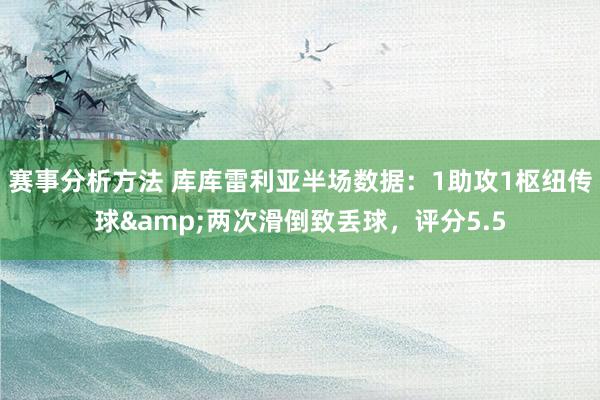 赛事分析方法 库库雷利亚半场数据：1助攻1枢纽传球&两次滑倒致丢球，评分5.5